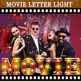 Movie Night Decorations 6.3 Movie Light up Letters Sign Decor