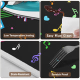 Music Round Fitted Tablecloth with Elastic Karaoke DJ Kpop Sing Party