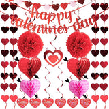 20 Packs Valentine's Day Swirl String Cutout with Garland Party