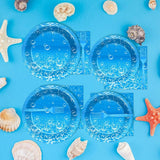 96Pcs Ocean Theme Party Plates and Napkins for Under the Sea Bubbles