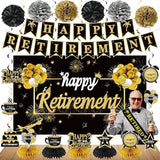 20PCS Happy Retirement Party Decorations Kit for Men Women Kuxriox