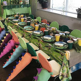 Dinosaur Birthday Decorations 81Pcs Dinosaur Paper Tableware Set
