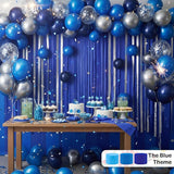 PartyWoo Blue Crepe Paper Streamers 10 Rolls 820 ft Pack of Royal