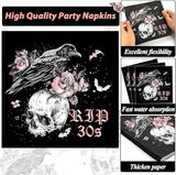 100 Pcs 40th Birthday Party Supplies Death to My 30s Paper Plates