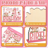 CroBlissful 6 Pcs Fairy Wonderland Party Decorations Wood Fairy Table
