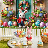 Easter Banner Polyester 43x70.86 Inches Banner Easter for Small