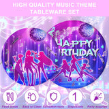 120 PCS Kpop Party Supplies Including 20 Plates 20 Paper Cups and 20