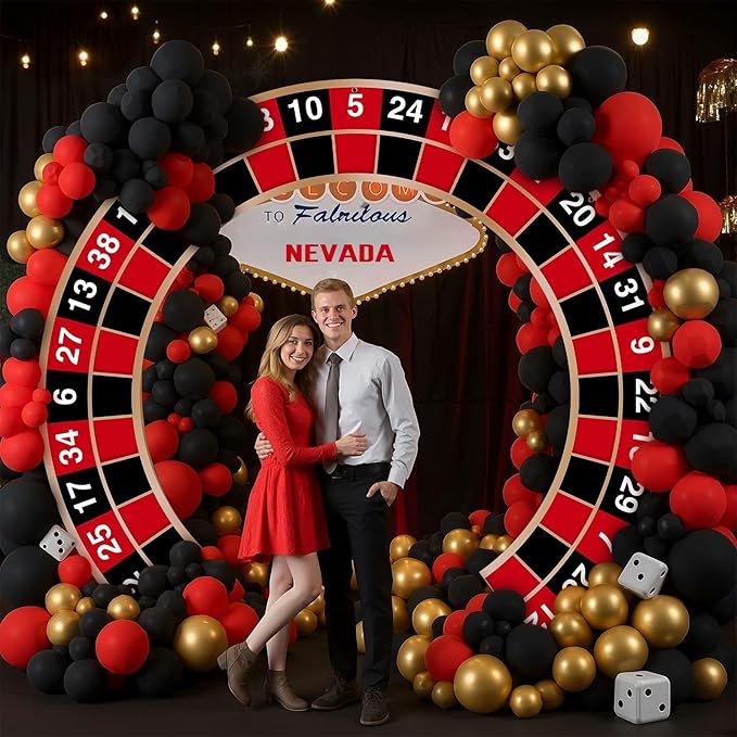 Large Casino Night Party Decorations Casino Night Porch Entryway