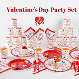 350PCS Valentine's Day Party Supplies for 50 Guests Valentine's Day