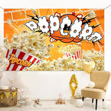 Popcorn Backdrop Movie Night Photography Background Carnival