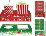 32Pcs Christmas Party Supplies Movie Night Paper Snacks Boxes