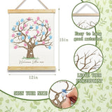 Gender Reveal Fingerprint Tree Canvas Guest Books Baby Shower