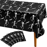 6 Packs Disposable Halloween Tablecloth 54 x 108 Plastic Waterproof