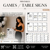 325 Pc Black Bow Bridal Shower Decorations Set - She’s Tying the Knot