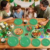 96 Pcs St Patrick's Day Party Supplies 350 GSM Spring Iridescent