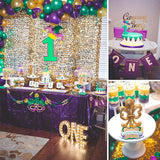 PartyWoo Purple Green Gold Balloons 50 pcs 12 Inch Dark Purple Dark