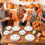 96Pcs Fall Pumpkin Gender Reveal Party Decorations Fall Gender