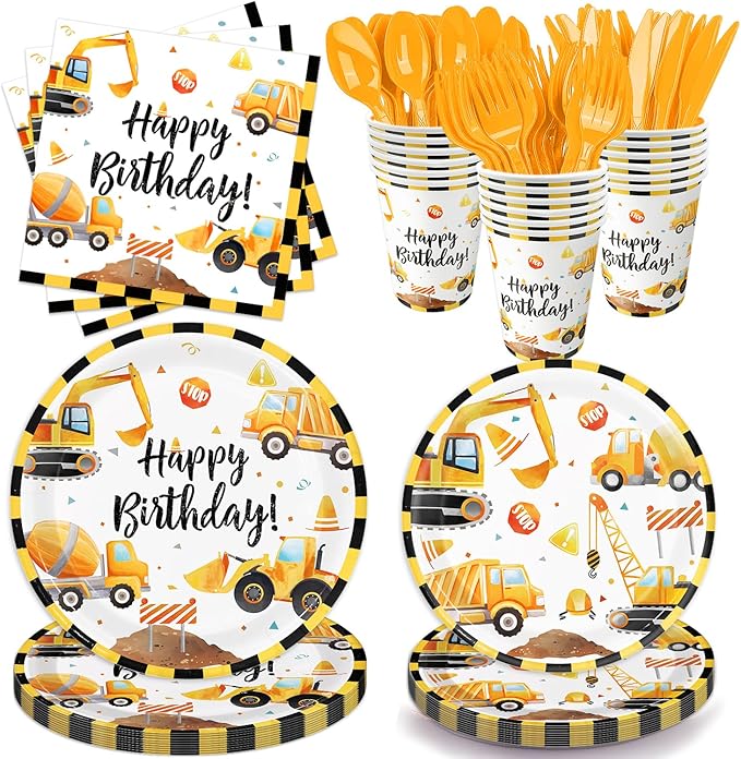 Construction Birthday Party Supplies Construction Theme