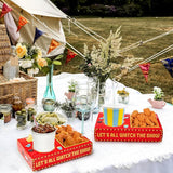 50Pcs Movie Night Snack Trays Hold Popcorn Candy Food Drink