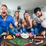 Football Party Supplies Set 150 PCS Dinnerware Decorations Include