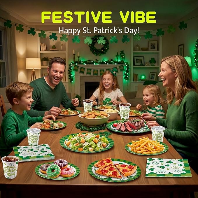 St Patrick's Day Party Decorations Set Serve 24 St Patrick's Day
