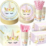 452 Pcs Unicorn Themed Birthday Party Decorations Include Unicorn