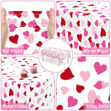4 Pack Valentines Decorations, 108" X 54" Valentines Tablecloths,