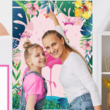 ASTARON Pin The Crown on The Flamingo, Flamingo Theme Party Game with