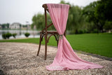 Keketoarrange 6pcs Cheesecloth Table Runner Dusty Rose Gauze 120 Inch