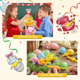 POPLAY 42PCS Flying Chicken Slingshot, Easter Party Favors Treasure