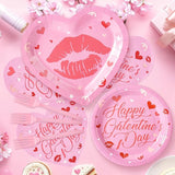 109PCS Happy Galentine's Day Party Supplies Pink Love Heart