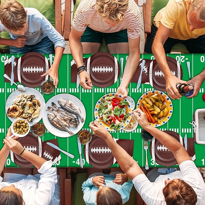 Football Party Supplies Serves 24 Football Party Paper Plates