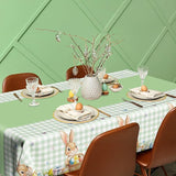 QZYL 3 Pack Easter Tablecloths, 54" x 108" Disposable Easter