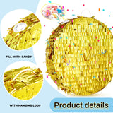 Jenaai Disco Ball Large Piñata 16 Inch, Round Blank Disco Piñata with