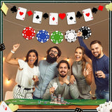Sherr Poker Theme Party Decorations 10 ft Pre-Strung Poker Birthday