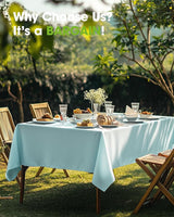 Pureegg Plastic Table Cloth Disposable 10 Pack, 54 x 108 Inch Table #5