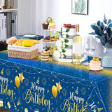 Tudomro 3 Pcs Happy Birthday Tablecloths Happy Birthday Party