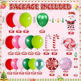 Christmas Balloon Arch Kit Xmas Fruit Green Pink Balloon Garland Hot