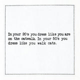 Five Star Funny 50th Birthday Quotes | White Cotton Cocktail Napkins