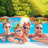 16 Pcs Hawaiian Party Headband Felt Luau Head Boppers Tiki Aloha