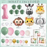 Wild One Birthday Decorations Jungle Theme 1st First Birthday