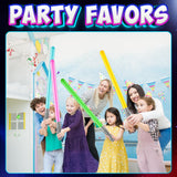 Bedwina Inflatable Light Sabers for Kids - (Pack of 12) 35-inch Neon