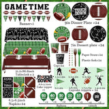 Football Party Supplies Kit Serve 24 Touchdown Plates Napkins