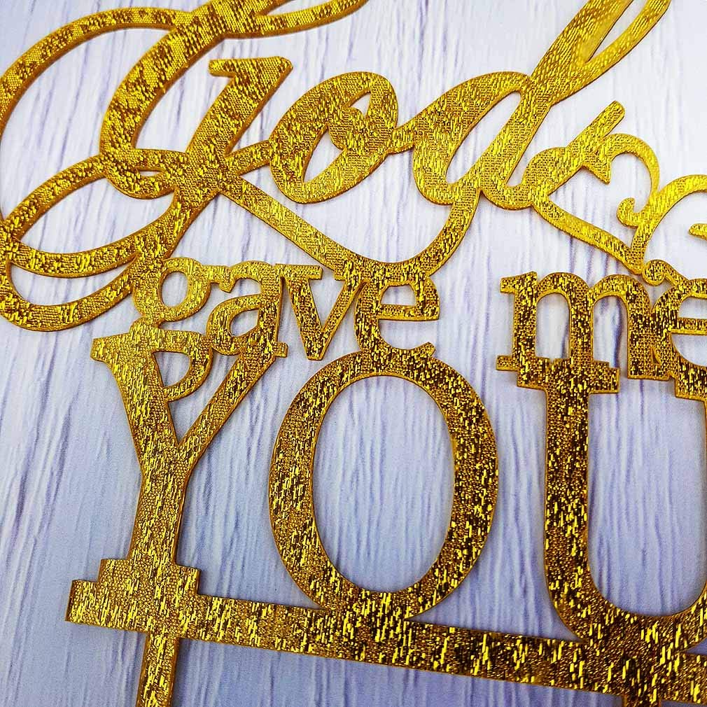 God Gave Me You Wedding Cake Topper for Wedding/Engagement/Marriage