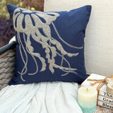 The HomeCentric Navy Blue Decorative Pillowcases Pack of 2, 16x16 inch