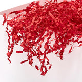 Mefleet 2 LB Crinkle Cut Paper Shred Filler Red Crinkle Shredded