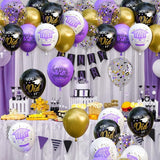 OuMuaMua 74 Pack Graduation Party Decorations Balloons Set - 12 Inch B