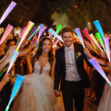 TURNMEON 30 Pcs Colorful Glow Fiber Wands,Toys Glow Sticks Bulk Party