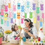 30Pcs Easter Hanging Decorations Bunny Hanging Easter Decorations