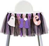 Halloween Spooky One Birthday High Chair Banner Spooky Baby First